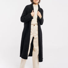Load image into Gallery viewer, Black Sweater Coat