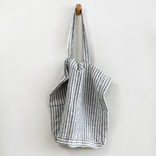 Load image into Gallery viewer, Striped Linen Beach Bag