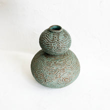 Load image into Gallery viewer, Large Double Coiled Vase in Teal