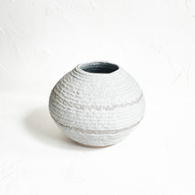 Load image into Gallery viewer, Wide Coiled Vase in Cream and Brown