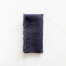 Load image into Gallery viewer, Linen Napkins with Fringe in Dark Grey