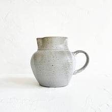 Load image into Gallery viewer, Large Ceramic Pitcher in Speckled White