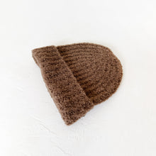 Load image into Gallery viewer, Colette Boucle Beanie in Dark Khaki