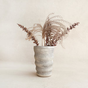 Antiqued Ripple Vase