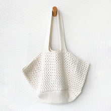 Load image into Gallery viewer, Slouchy Pointelle Knit Tote