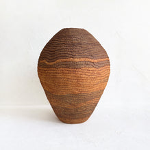 Load image into Gallery viewer, XL Coiled Vase in Brown