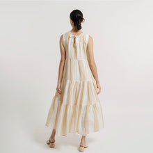 Load image into Gallery viewer, Tiered Organic Linen Maxi Dress