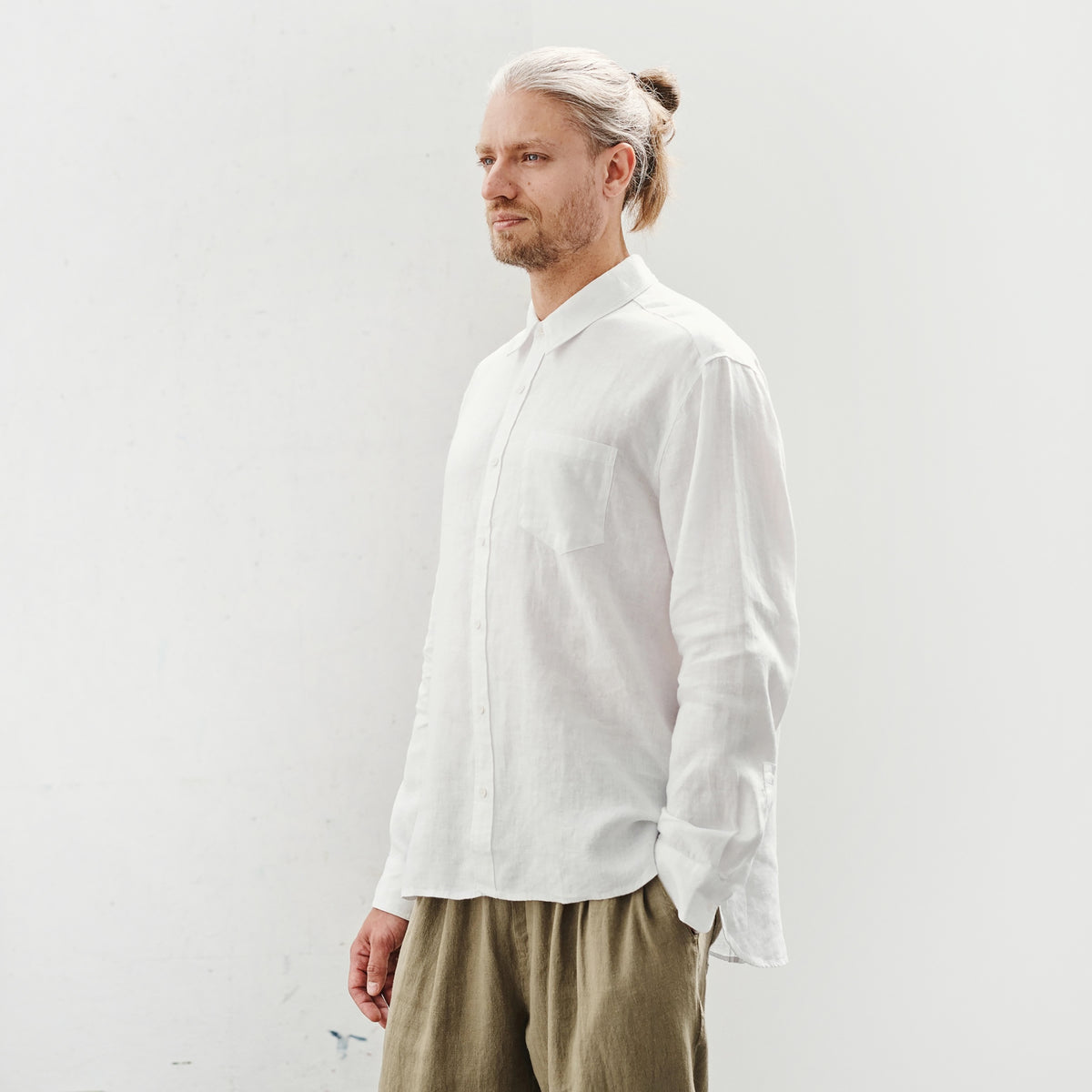 Optical White Linen Larch Shirt – Wilderhouse