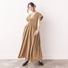 Load image into Gallery viewer, Pin-Tucked Midi in Tan