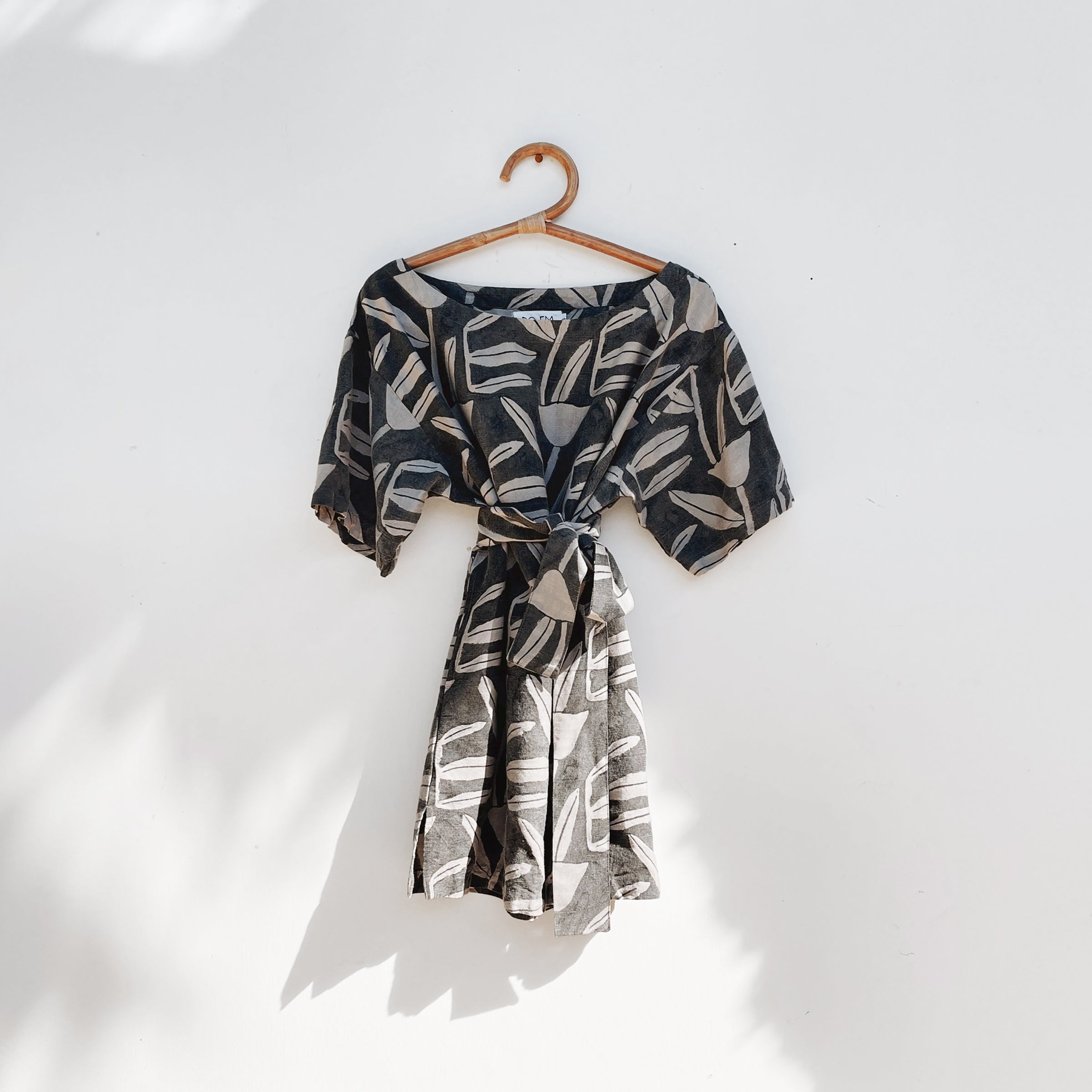 Silky Tulipano Party Dress with Sash