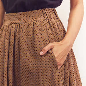 Midi-Circle Cotton Skirt