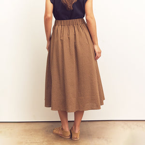 Midi-Circle Cotton Skirt