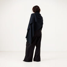 Load image into Gallery viewer, Alpaca Travel Wrap in Navy