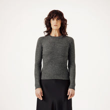 Load image into Gallery viewer, Fine Knit Rib Top in Stone