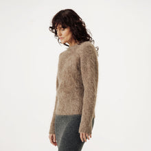 Load image into Gallery viewer, Suri Alpaca crewneck in Taupe