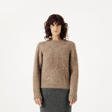 Load image into Gallery viewer, Suri Alpaca crewneck in Taupe
