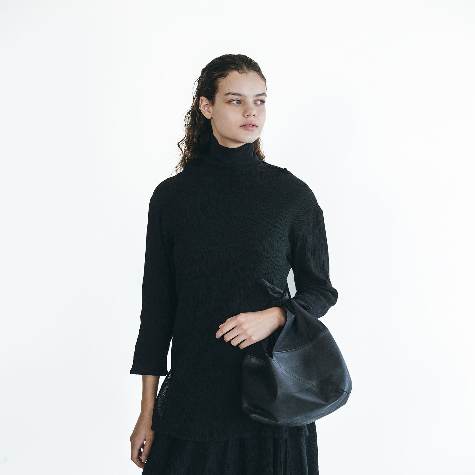 Barkar Shirt in Stretch Black