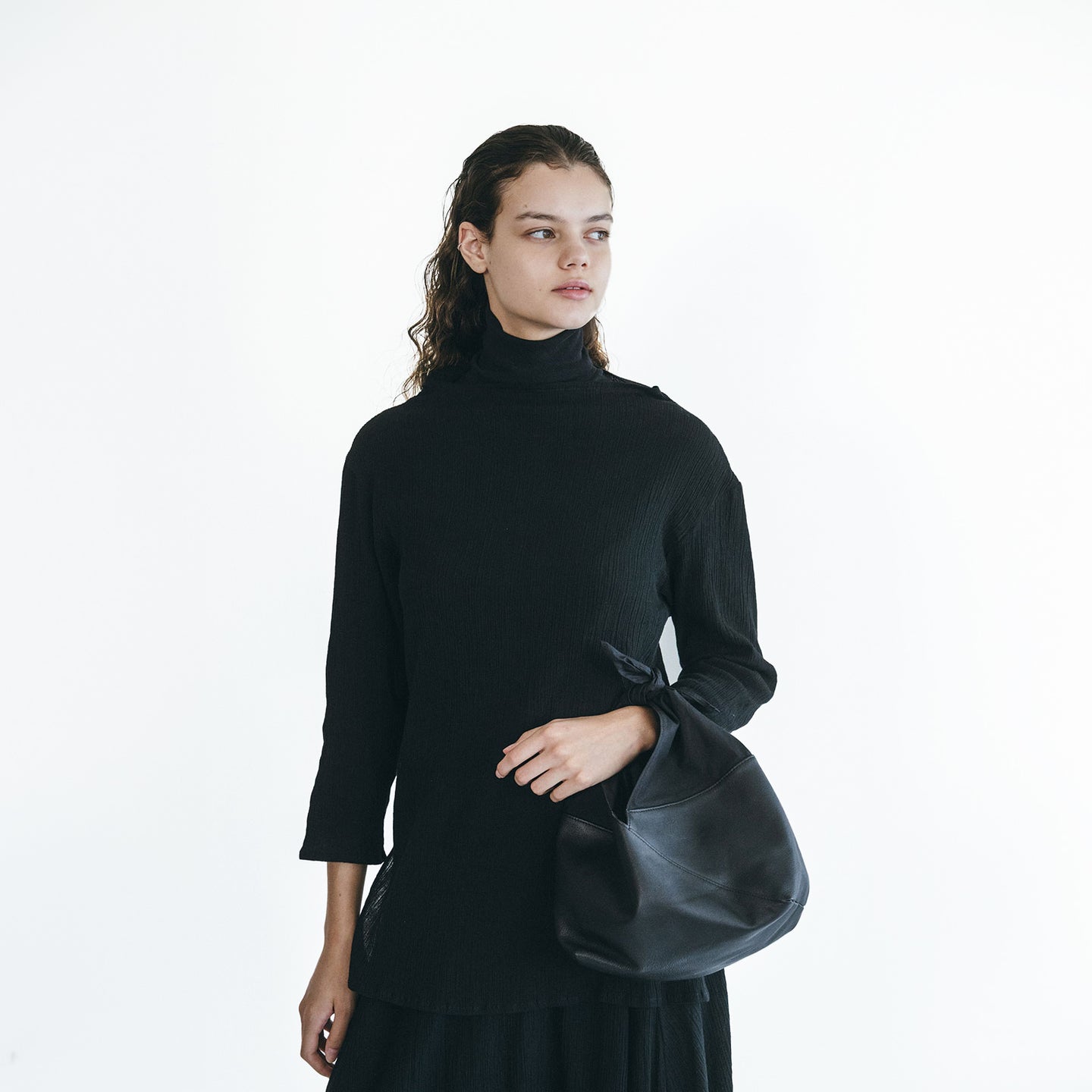 Barkar Shirt in Stretch Black