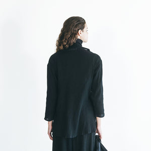 Barkar Shirt in Stretch Black