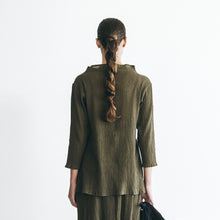 Load image into Gallery viewer, Barkar Shirt in Stretch Khaki