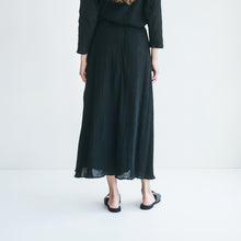 Load image into Gallery viewer, Dharam Skirt in Stretch Black