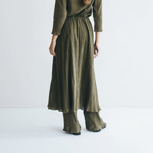 Load image into Gallery viewer, Dharam Skirt in Stretch Khaki