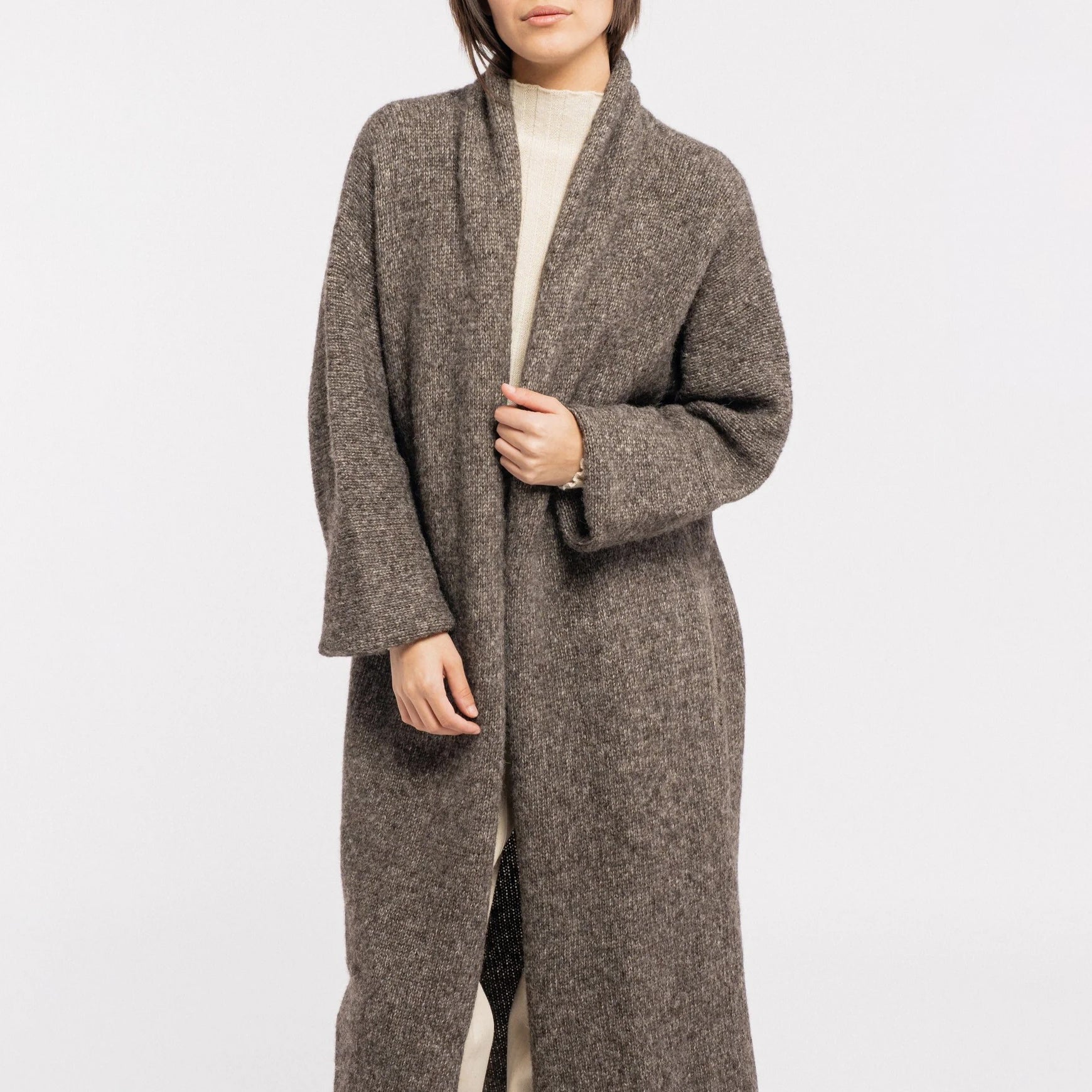 Flecked Brown Sweater Coat – Wilderhouse