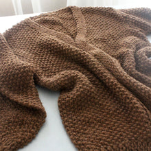 Load image into Gallery viewer, Arroz Long Cardigan in Brown