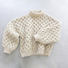 Load image into Gallery viewer, Waffle Wool Sweater in Natural