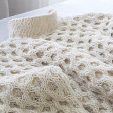 Load image into Gallery viewer, Waffle Wool Sweater in Natural