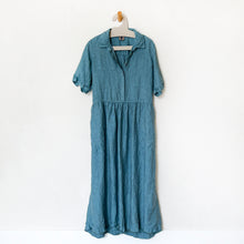 Load image into Gallery viewer, Linen Mesa Dress in Azure