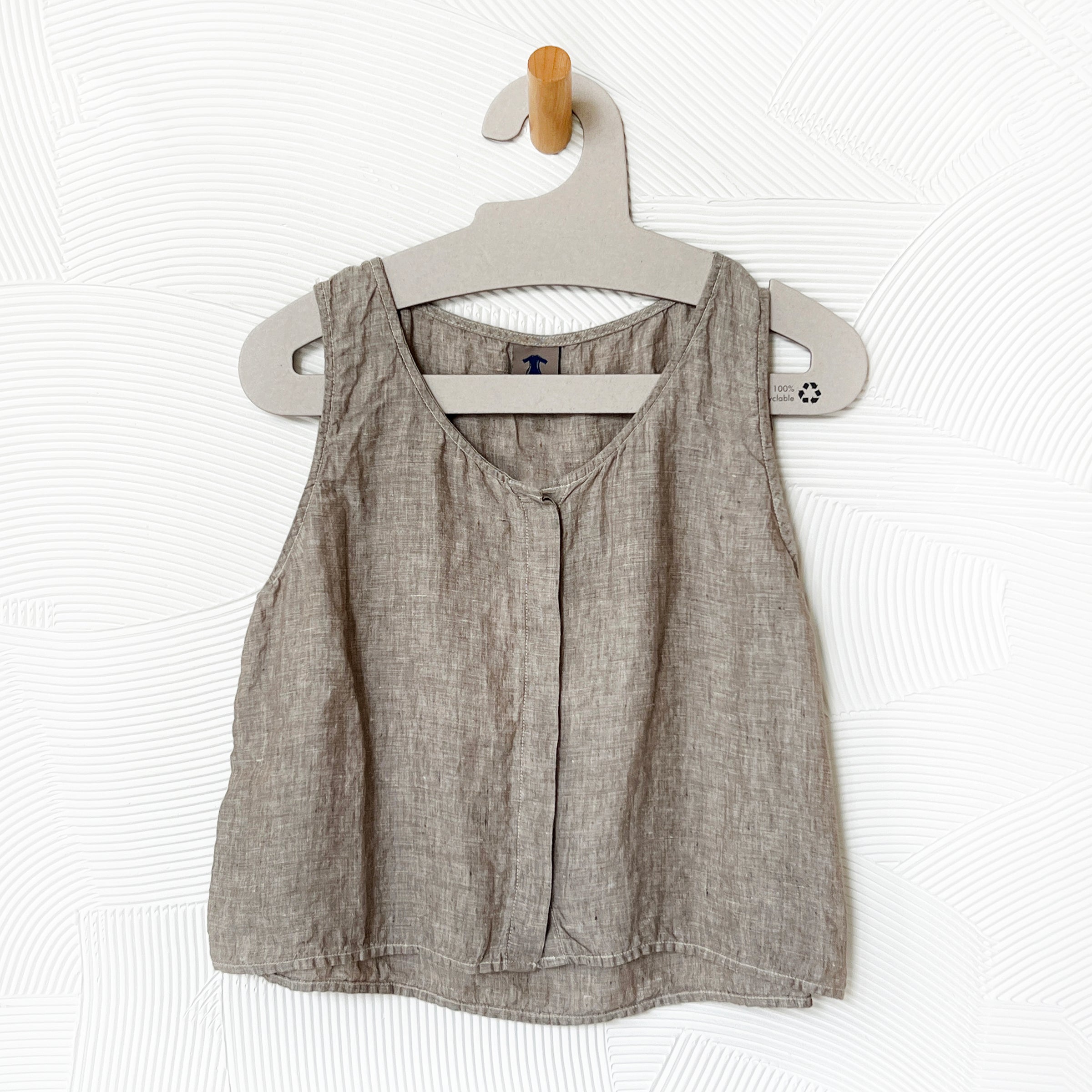 Button Up Tank in Cottonwood