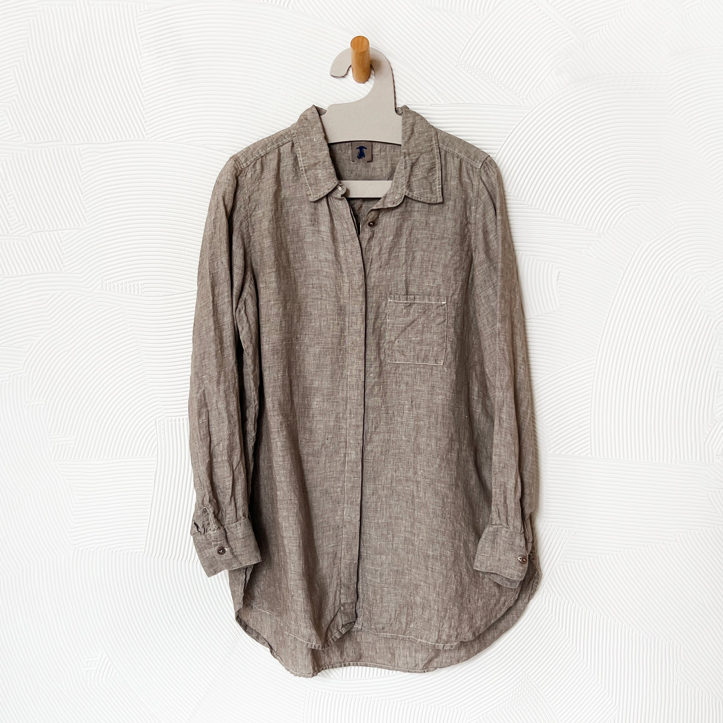 Linen Workshirt in Cottonwood