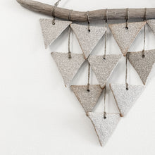 Load image into Gallery viewer, Small Triangle Wall Hanging in Light Stoneware