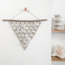 Load image into Gallery viewer, Large Triangle Wall Hanging in Light Stoneware