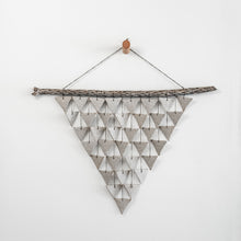 Load image into Gallery viewer, Large Triangle Wall Hanging in Light Stoneware
