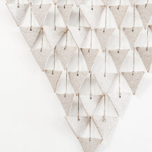 Load image into Gallery viewer, Large Triangle Wall Hanging in Light Stoneware