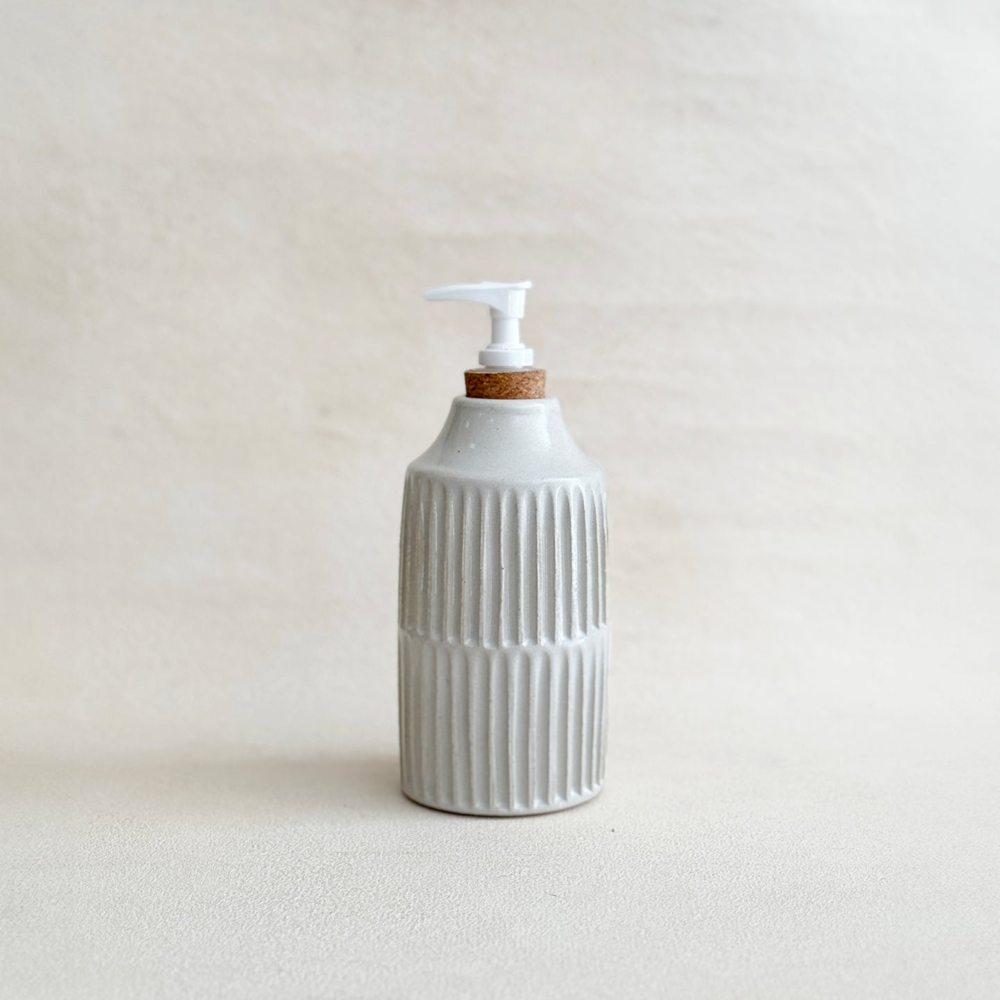 Carved Soap Bottle in Pearl