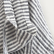 Load image into Gallery viewer, Striped Linen Beach Bag