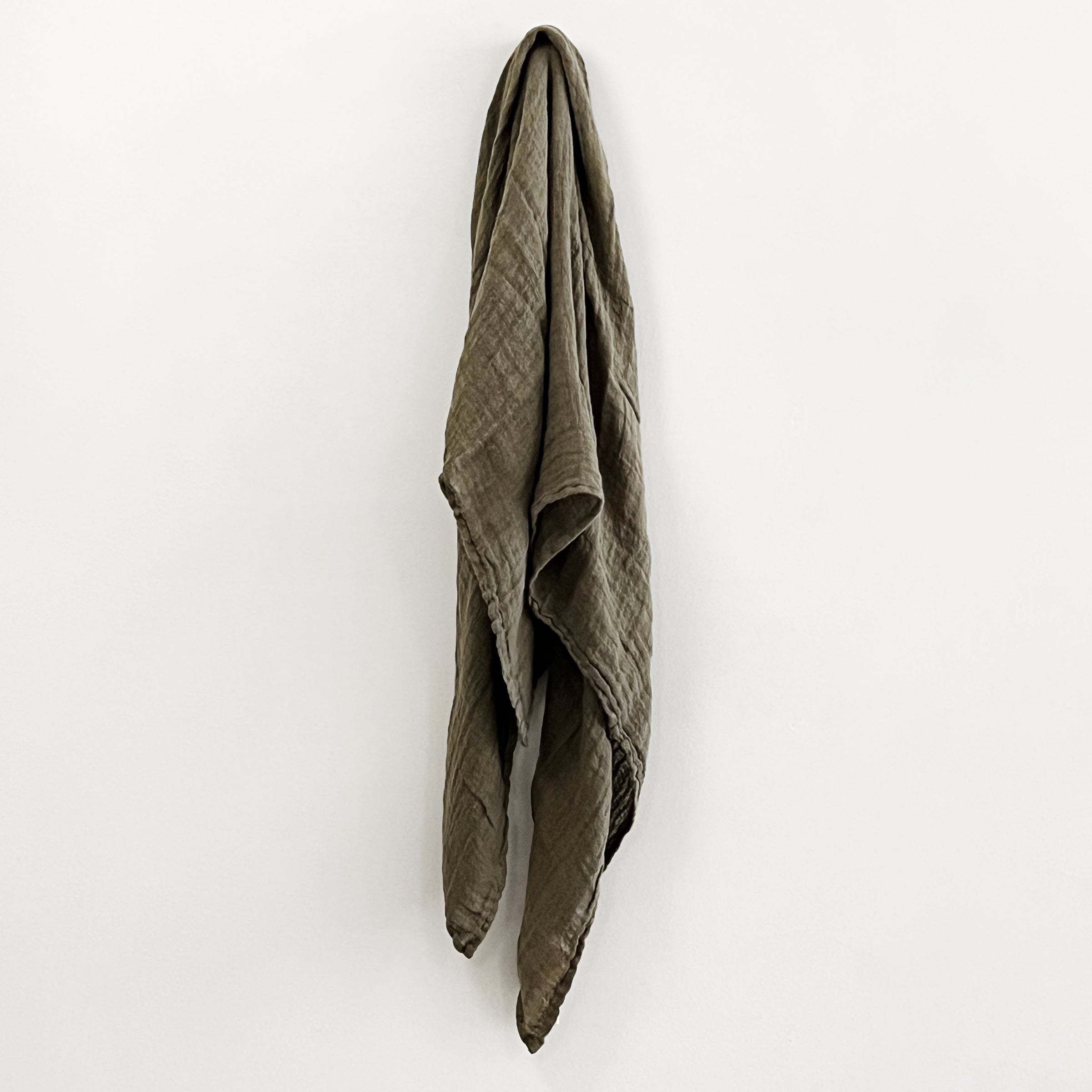 Linen Lupine Scarf in Khaki
