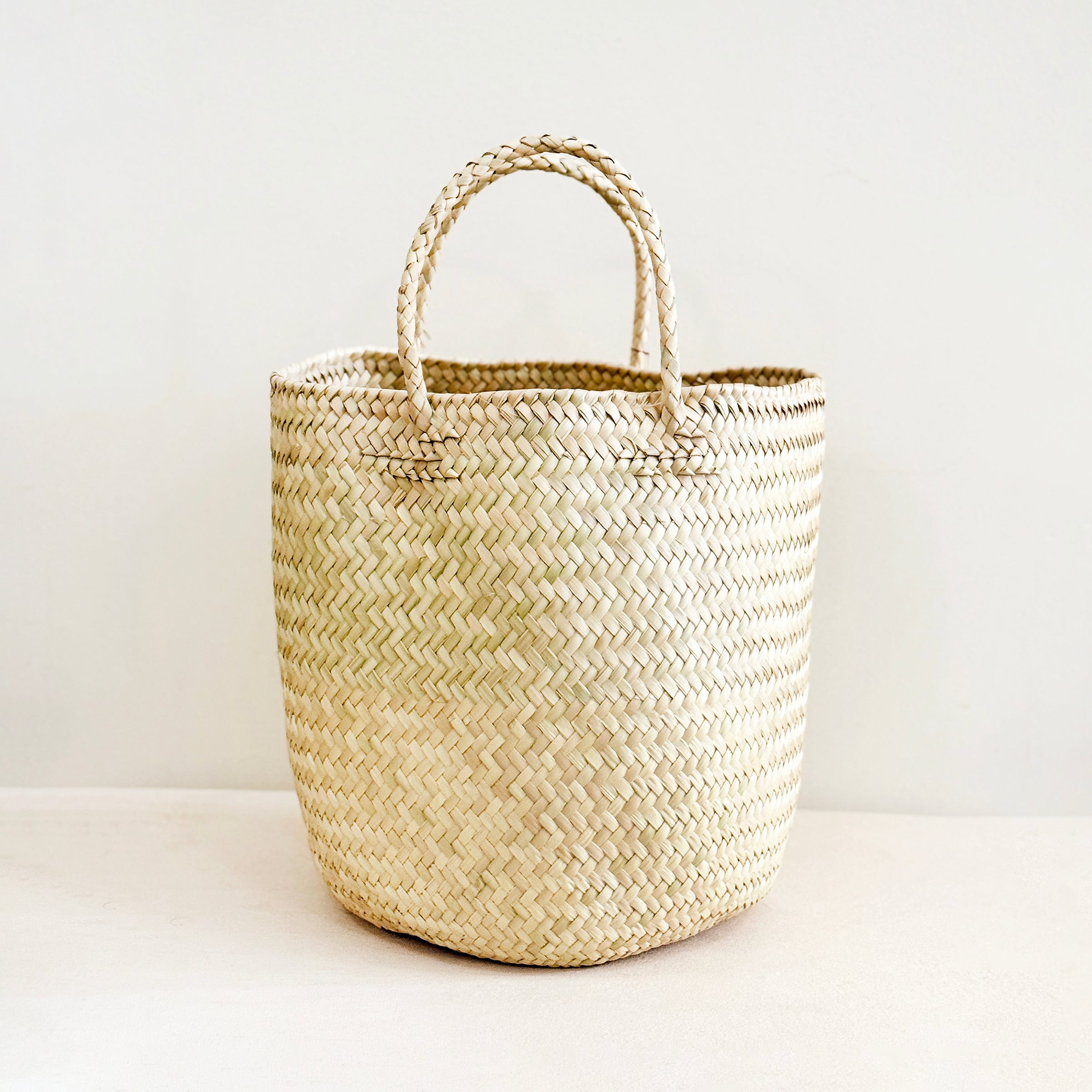 Palm Basket with Handle