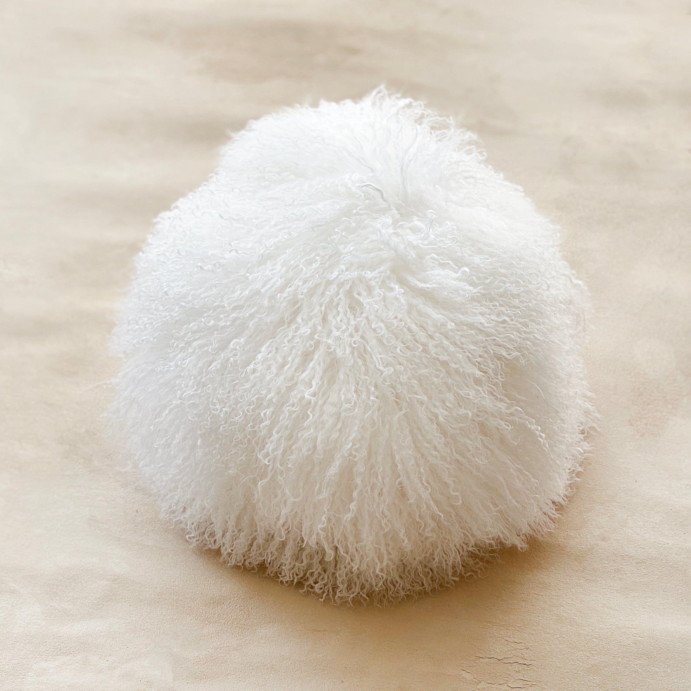 Round Mongolian Sheepskin Pillow – Wilderhouse