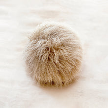 Load image into Gallery viewer, Round Mongolian Sheepskin Pillow