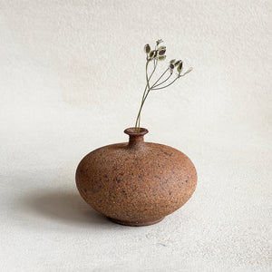 Stones Vase in Red Stone