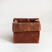 Load image into Gallery viewer, Waxed Storage Bag in Brown