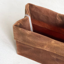 Load image into Gallery viewer, Waxed Storage Bag in Brown