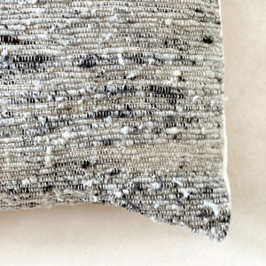 Grey Heavy-Knit Wool Pillow