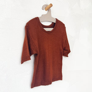 80's Rust Knit Sweater