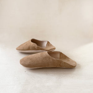 Babouche Slippers in Suede