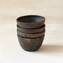 Load image into Gallery viewer, Speckled Bowl in Peacock and Chocolate